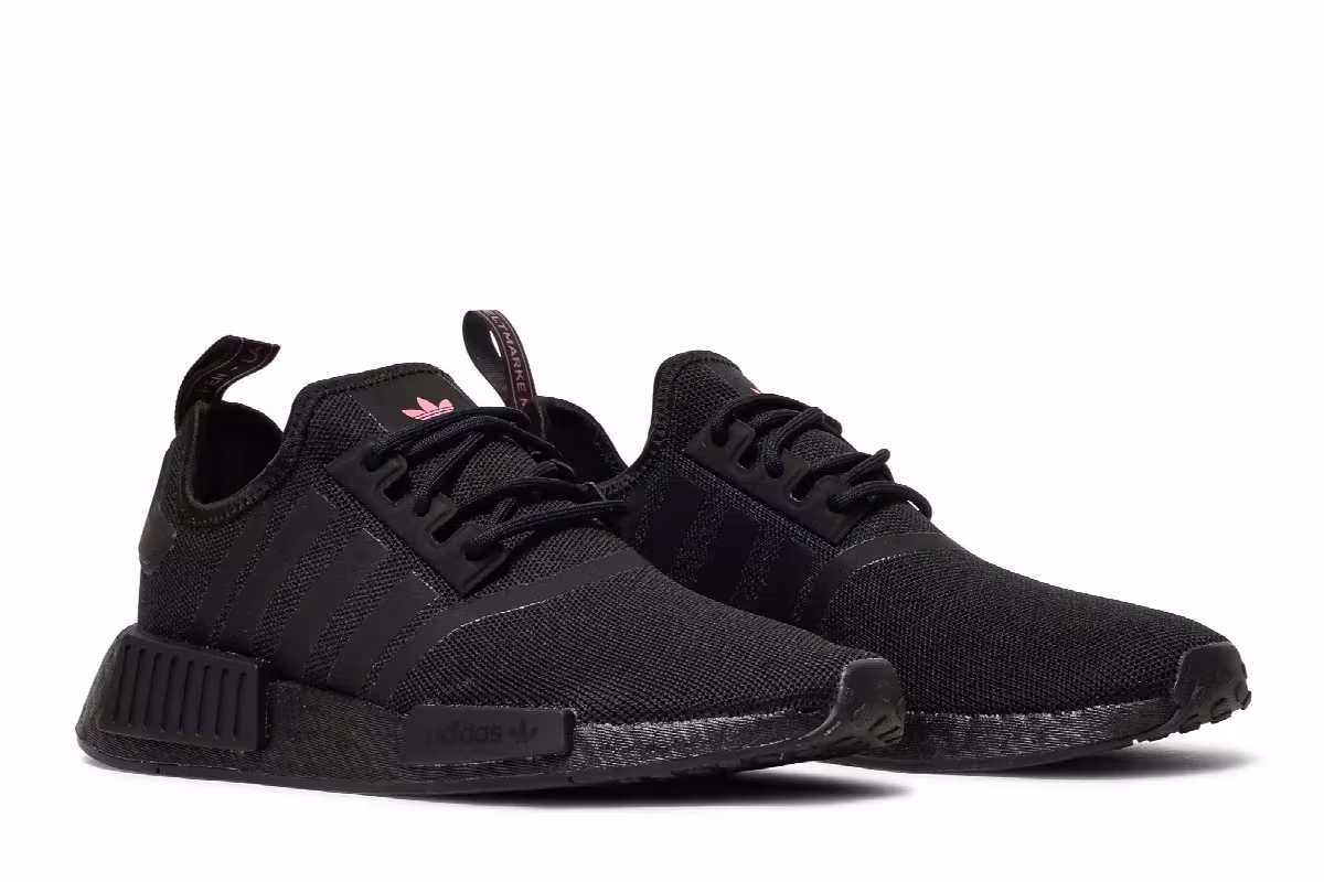 adidas Women's NMD_R1 Primeblue Black Solar Pink, view 9