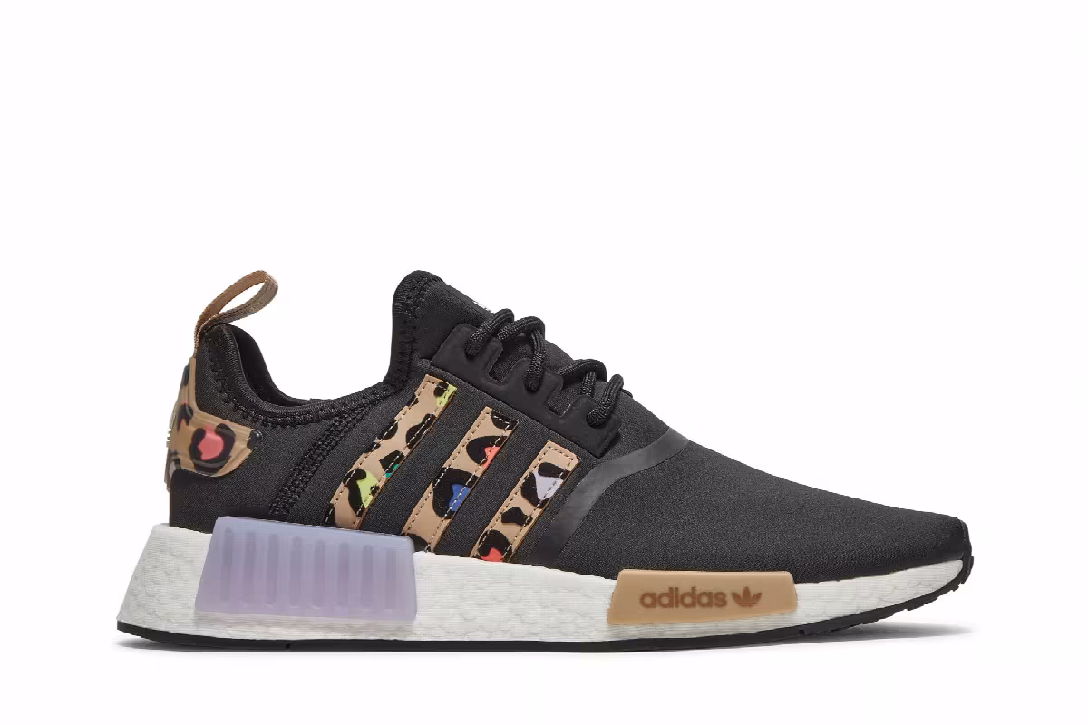 Adidas Women's NMD_R1 Black Leopard, view 2