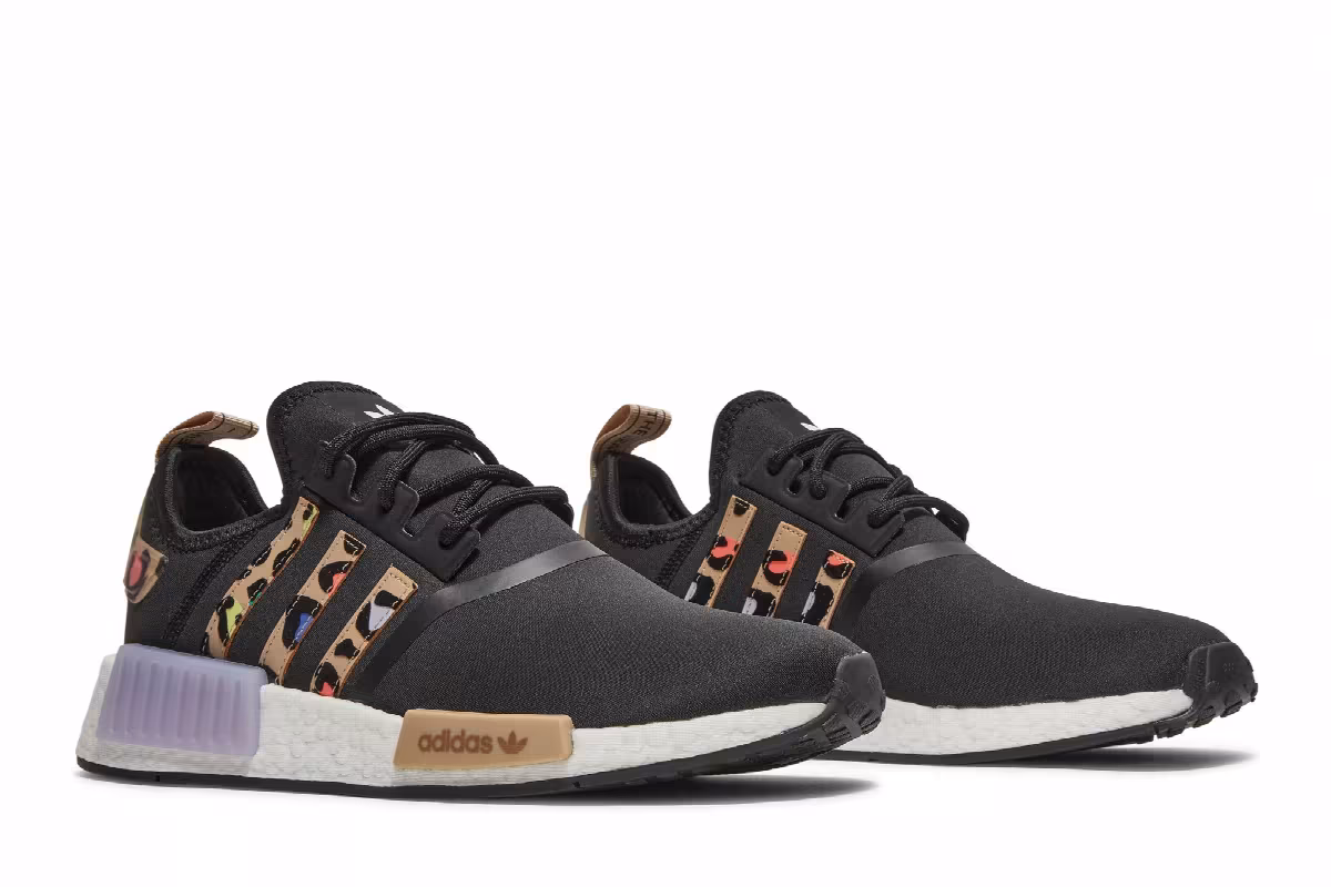 Adidas Women's NMD_R1 Black Leopard, view 9