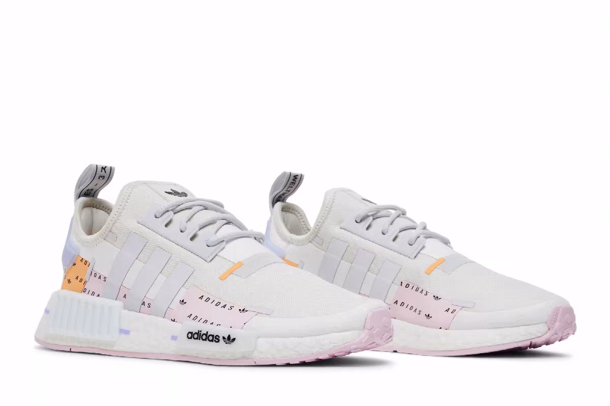 adidas Women's NMD_R1 Crystal White Clear Pink, view 9
