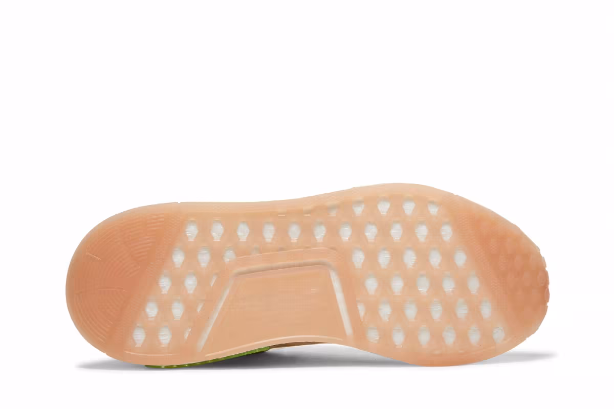 Adidas Women's NMD_R1 Wonder White Signal Green, view 5