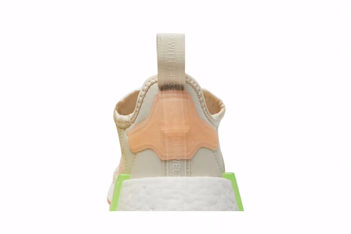 Adidas Women's NMD_R1 Wonder White Signal Green, view 8