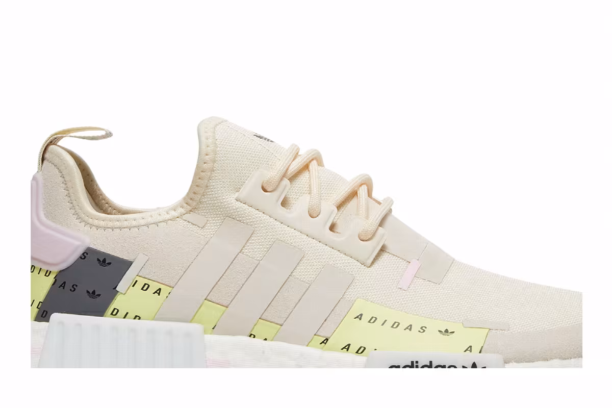 Adidas Women's NMD_R1 Wonder White Pulse Yellow, view 3