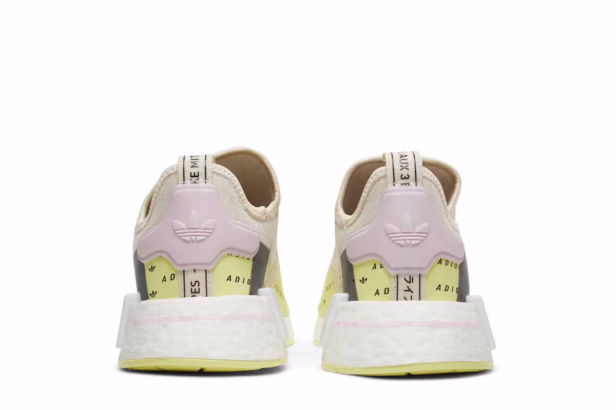 Adidas Women's NMD_R1 Wonder White Pulse Yellow, view 7