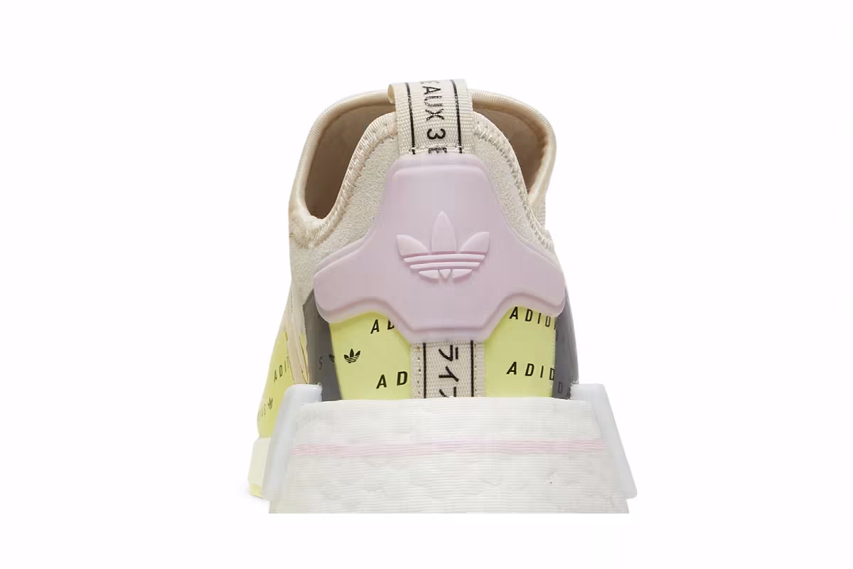 Adidas Women's NMD_R1 Wonder White Pulse Yellow, view 8