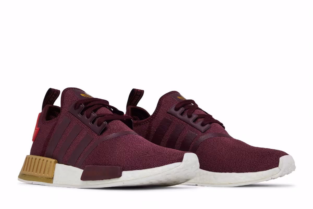 Adidas Women's NMD_R1 Maroon Gold, view 9
