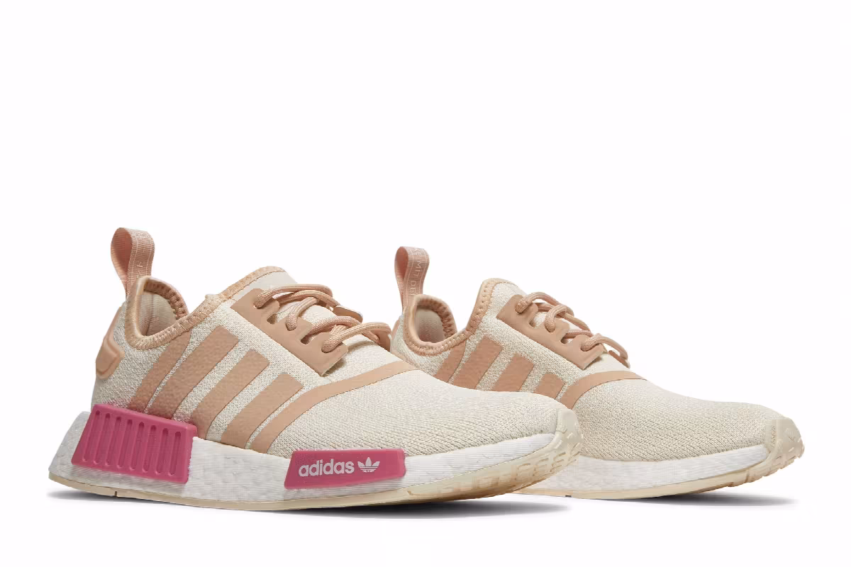 Adidas Women's NMD_R1 Wonder White Halo Blush, view 9