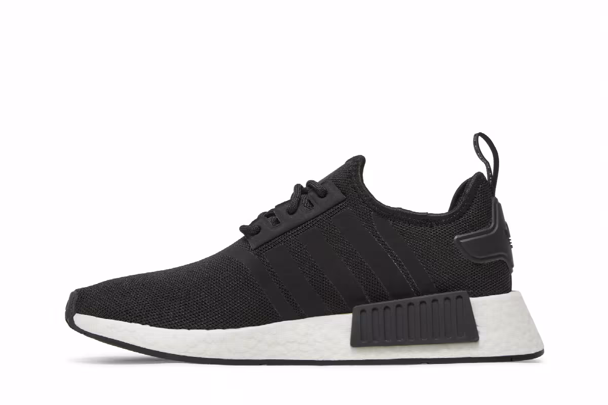 adidas NMD_R1 Refined J Black White, view 4