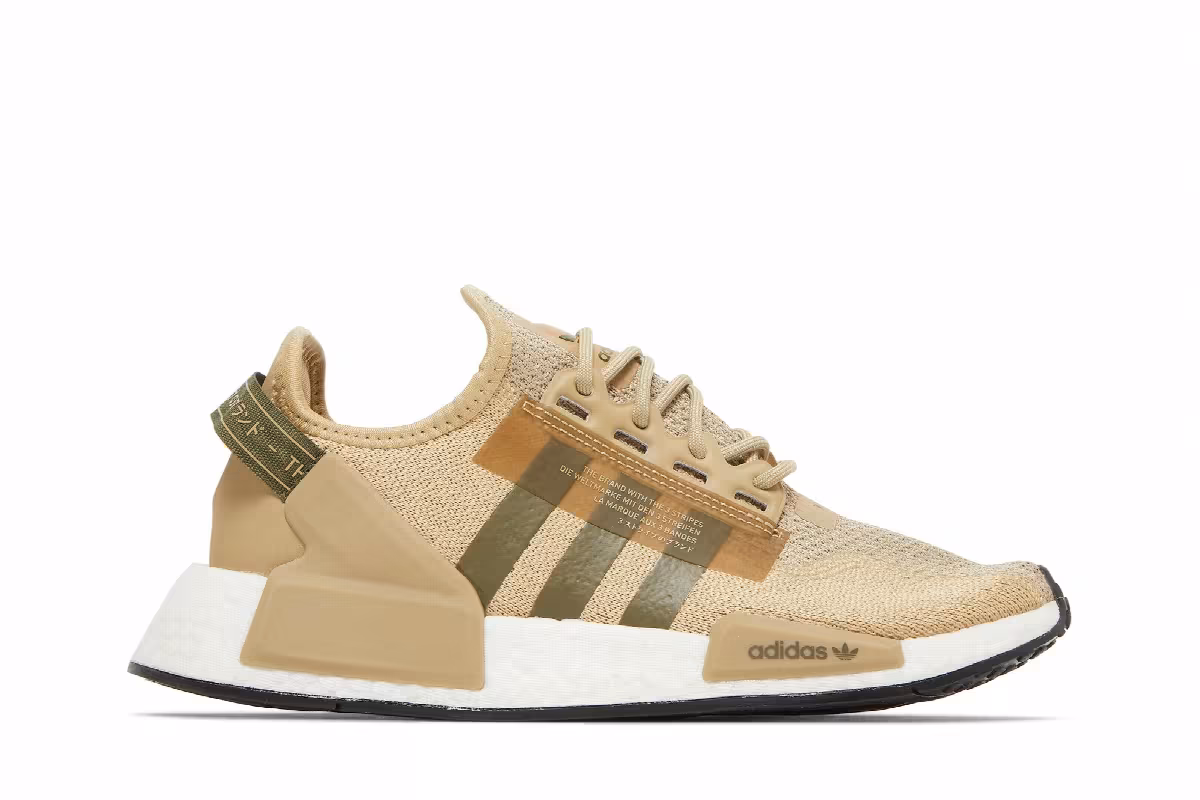 Adidas NMD_R1 V2 J Beige Tone Focus Olive, view 2