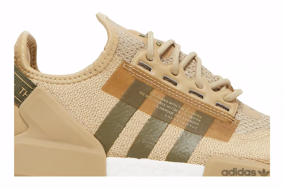 Adidas NMD_R1 V2 J Beige Tone Focus Olive, view 3