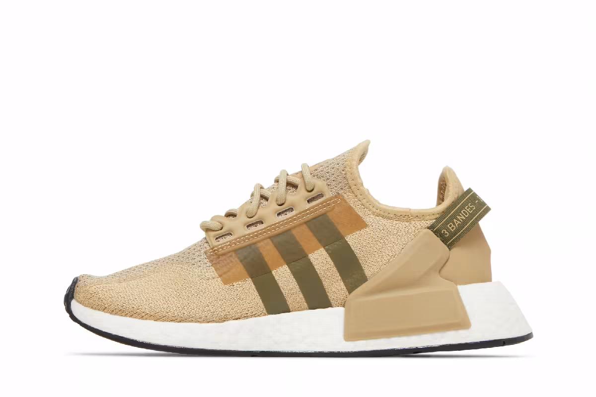 Adidas NMD_R1 V2 J Beige Tone Focus Olive, view 4