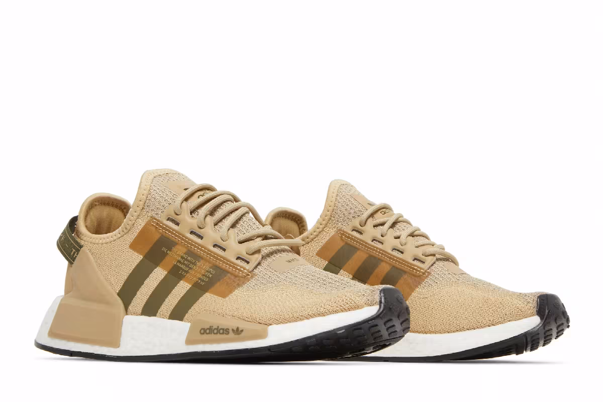 Adidas NMD_R1 V2 J Beige Tone Focus Olive, view 9
