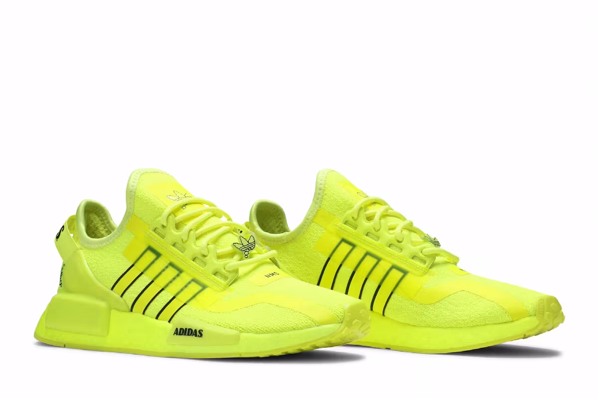 Adidas NMD_R1 V2 J Solar Yellow, view 9