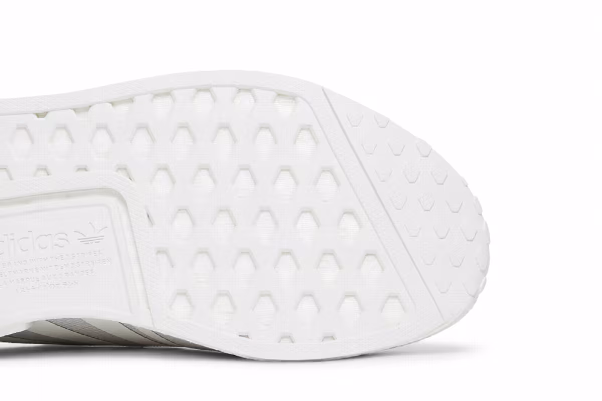adidas NMD_R1 Refined J White Grey, view 6