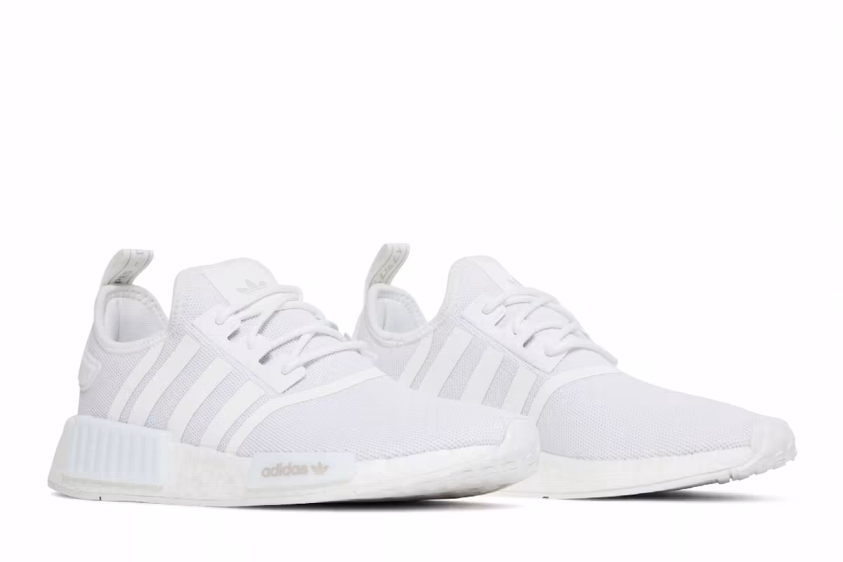 adidas NMD_R1 Refined J White Grey, view 9