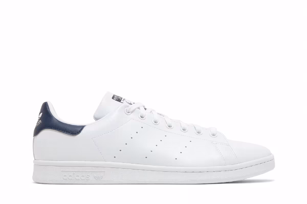 adidas Stan Smith White Collegiate Navy, view 2