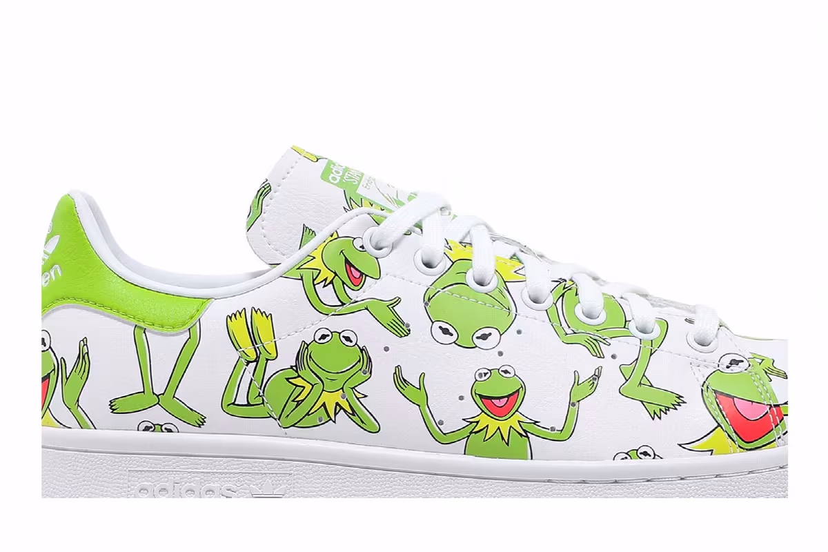The Muppets x adidas Stan Smith Kermit The Frog Allover Print, view 3