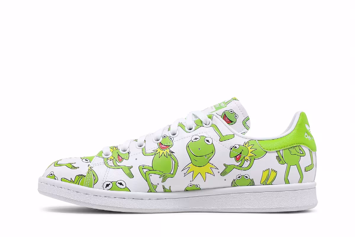 The Muppets x adidas Stan Smith Kermit The Frog Allover Print, view 4