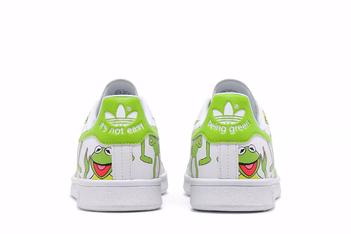 The Muppets x adidas Stan Smith Kermit The Frog Allover Print, view 7