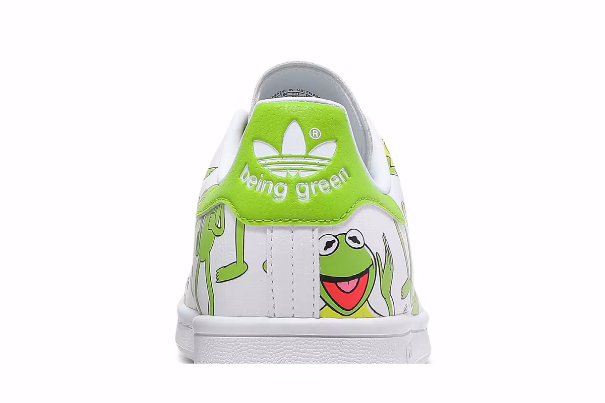 The Muppets x adidas Stan Smith Kermit The Frog Allover Print, view 8