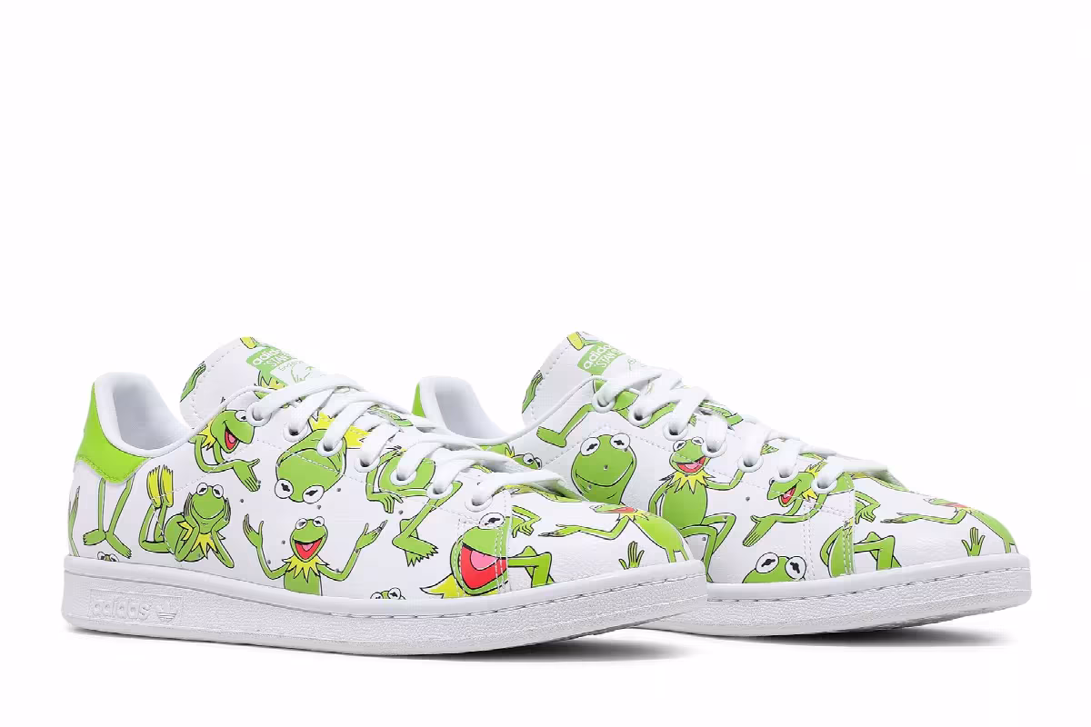 The Muppets x adidas Stan Smith Kermit The Frog Allover Print, view 9