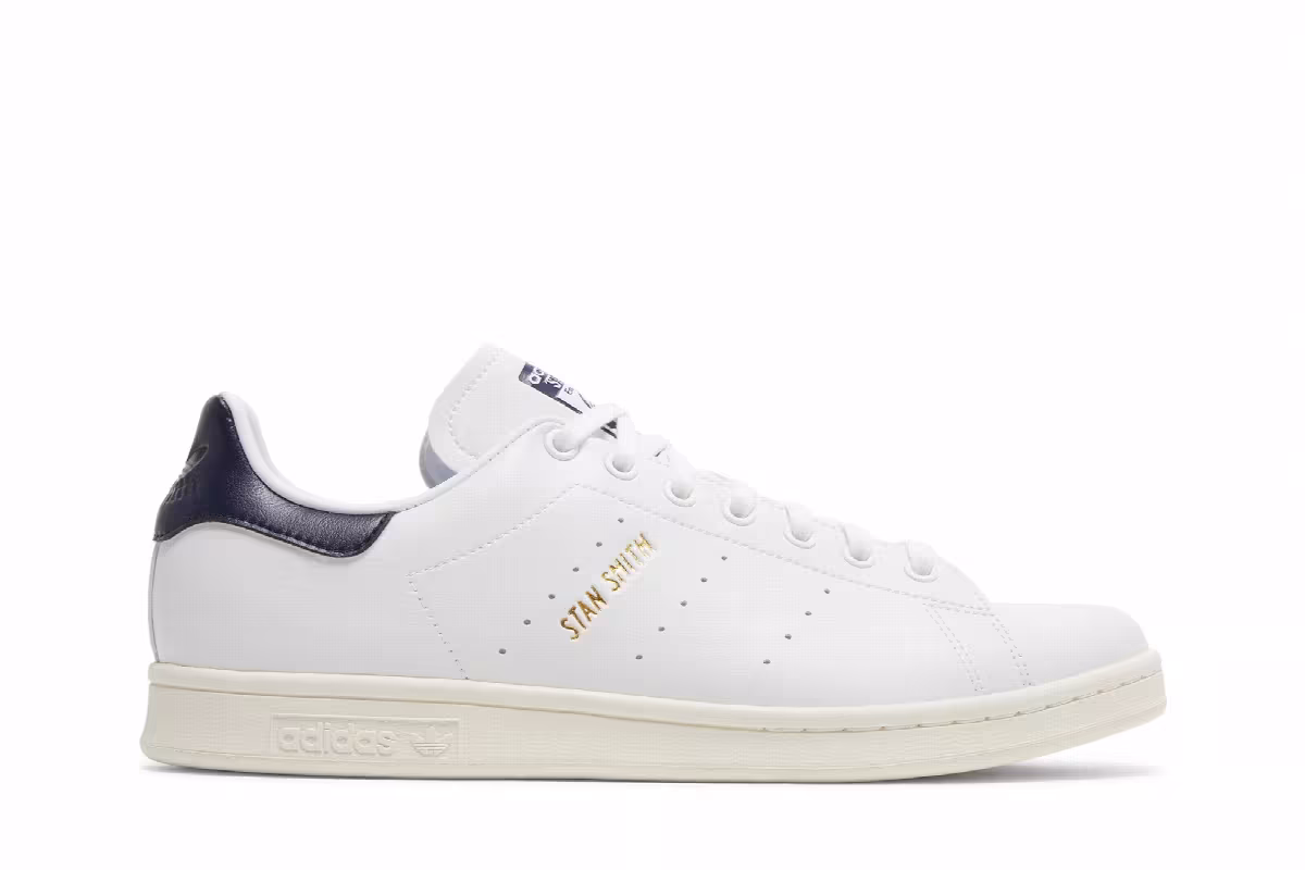 adidas Stan Smith White Collegiate Navy, view 2