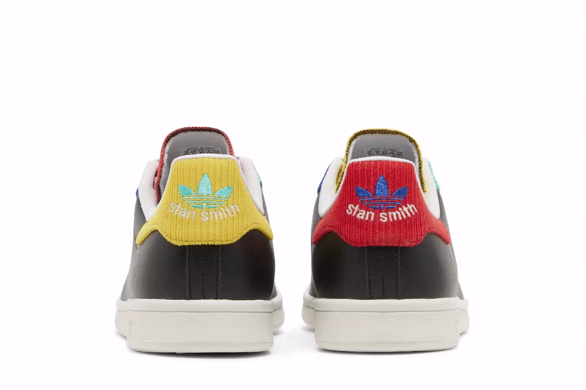 Adidas Stan Smith Black Multi, view 7