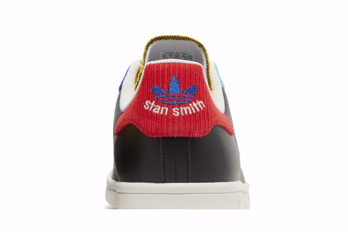 Adidas Stan Smith Black Multi, view 8