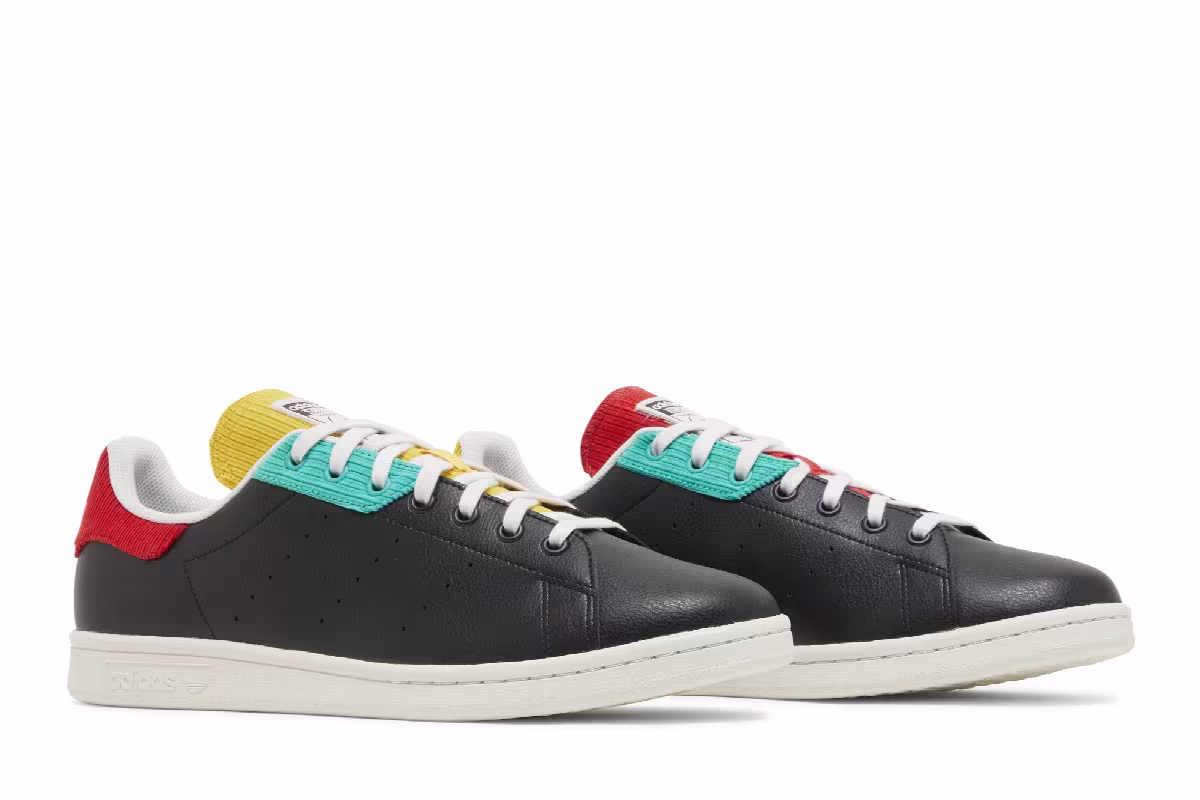 Adidas Stan Smith Black Multi, view 9