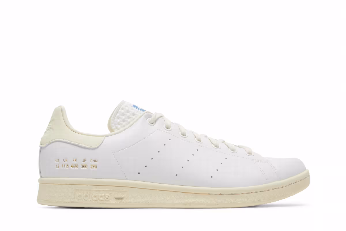 Adidas Stan Smith White Blue Bird, view 2