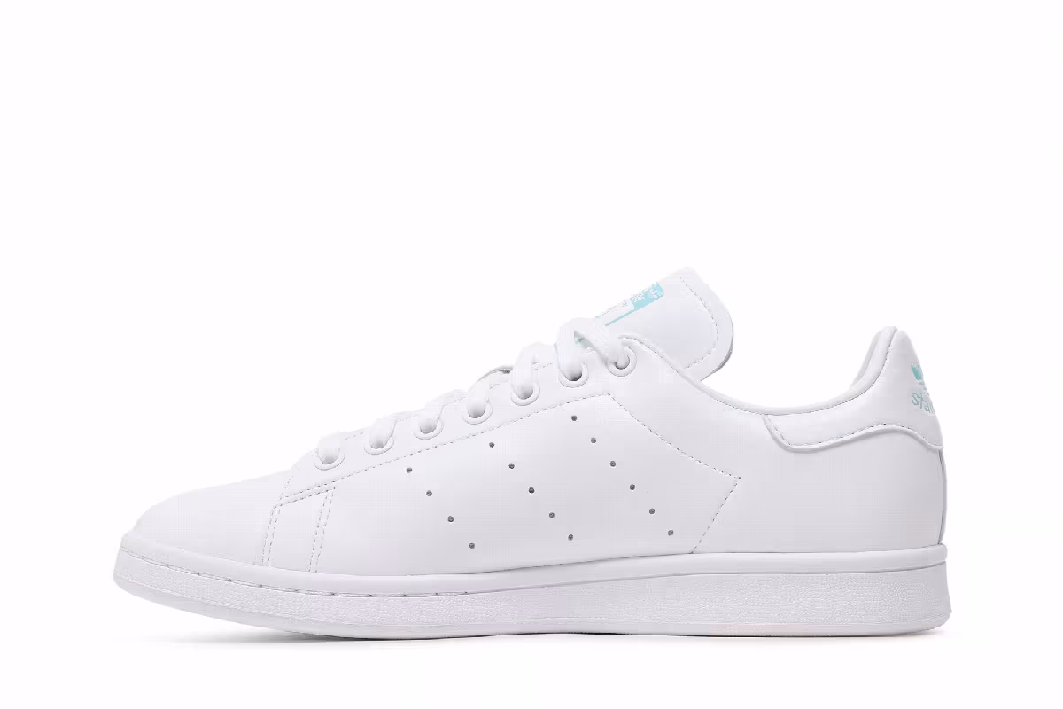Kyne x adidas Stan Smith White Pulse Aqua, view 4