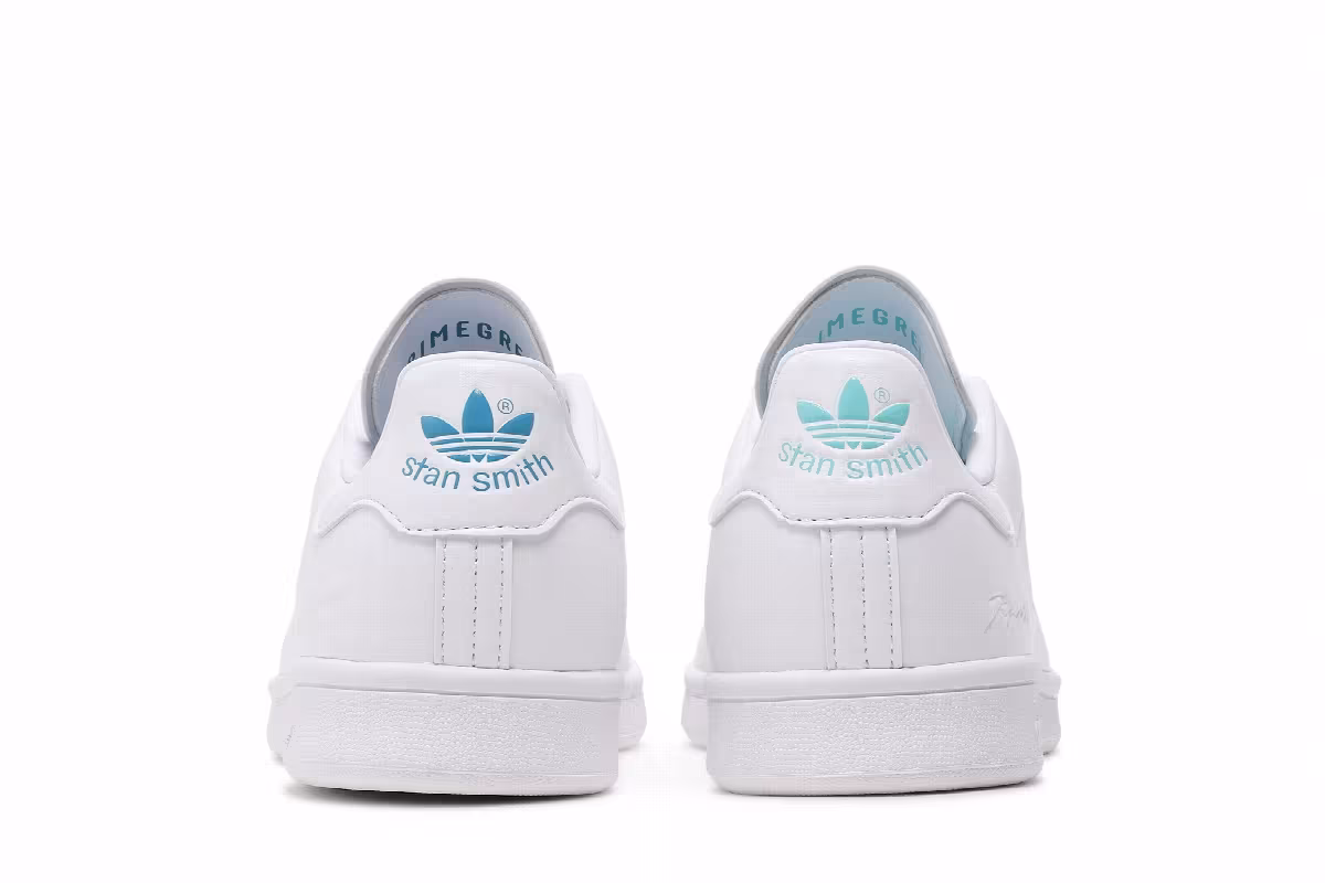 Kyne x adidas Stan Smith White Pulse Aqua, view 7
