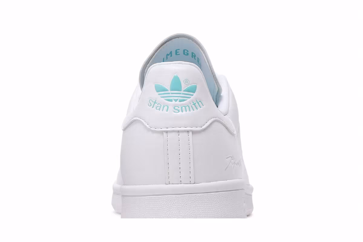 Kyne x adidas Stan Smith White Pulse Aqua, view 8