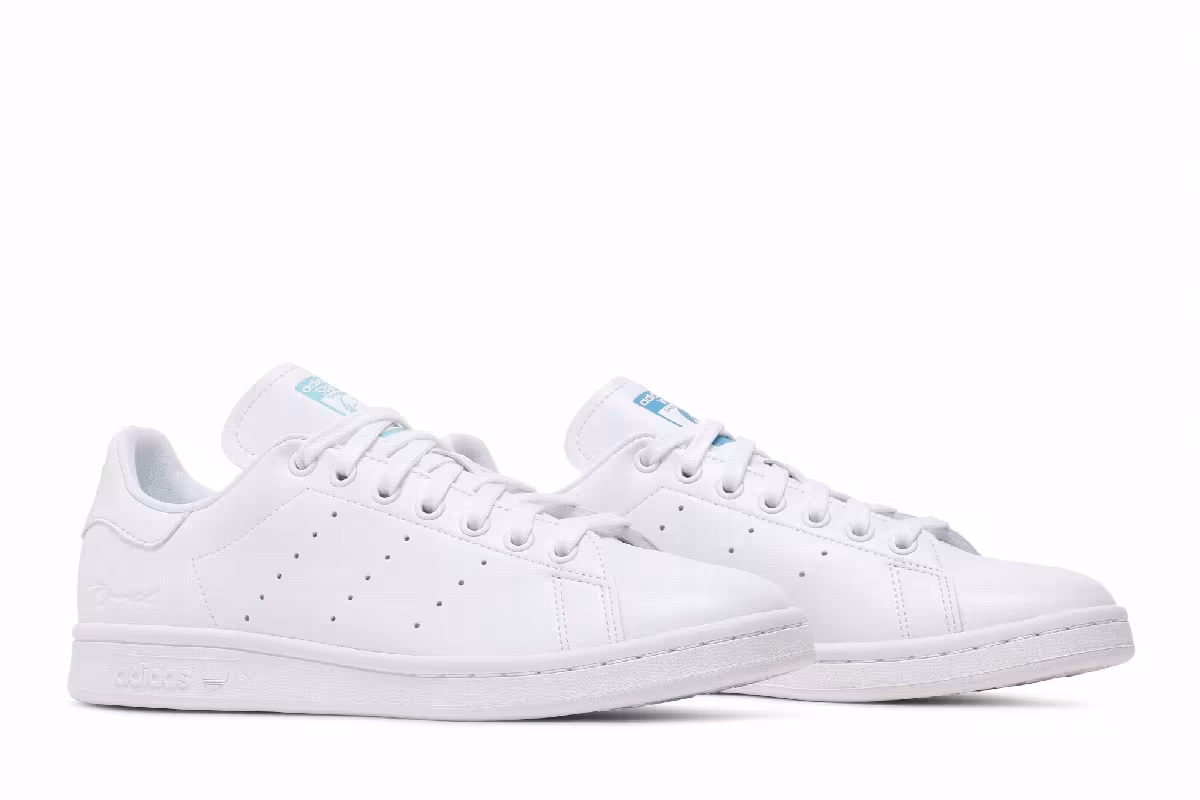 Kyne x adidas Stan Smith White Pulse Aqua, view 9