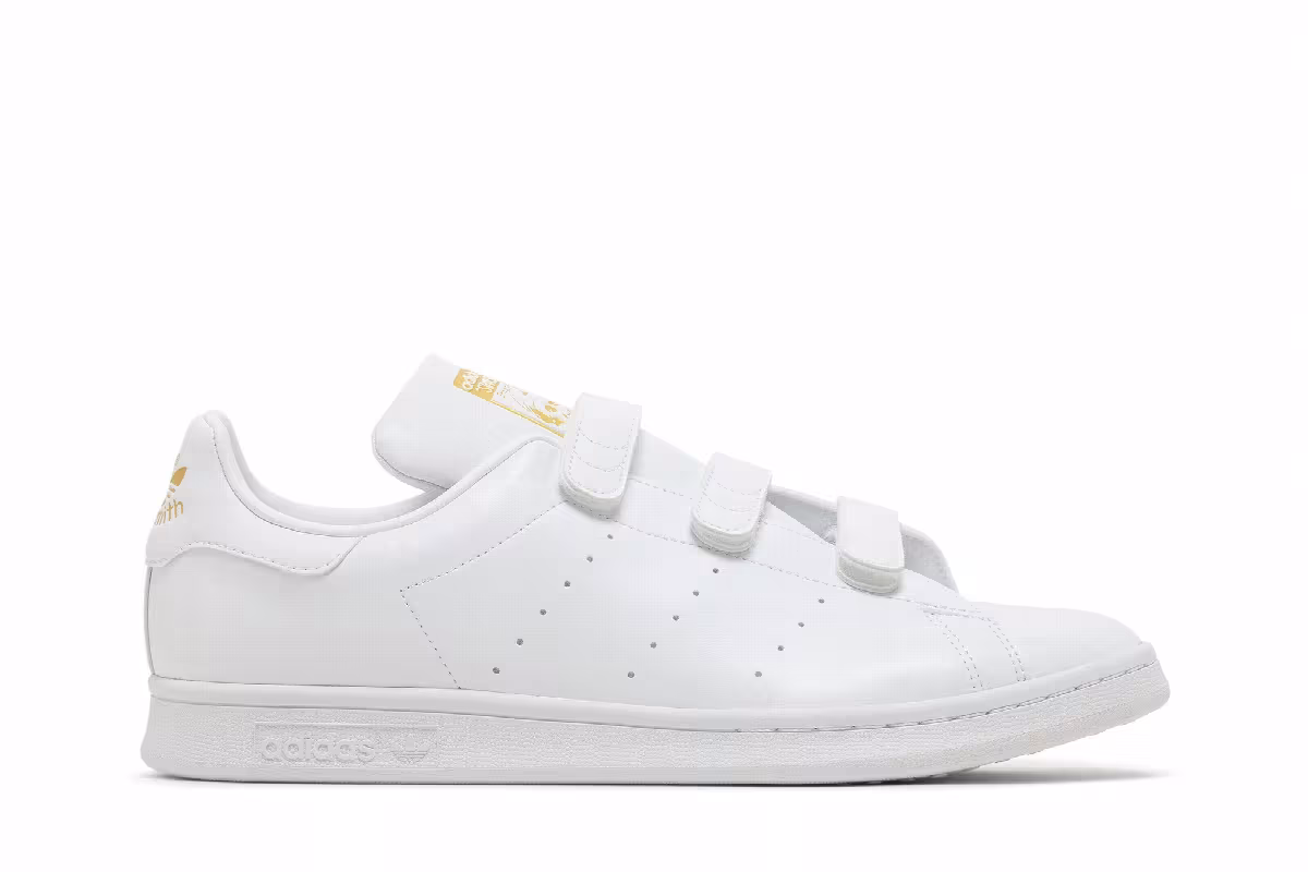 adidas Stan Smith White Gold Metallic, view 2