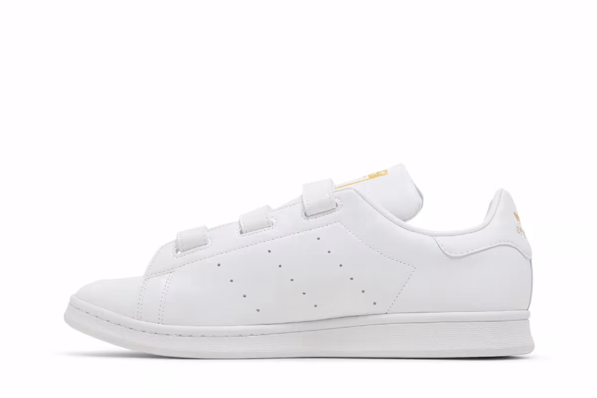 adidas Stan Smith White Gold Metallic, view 4