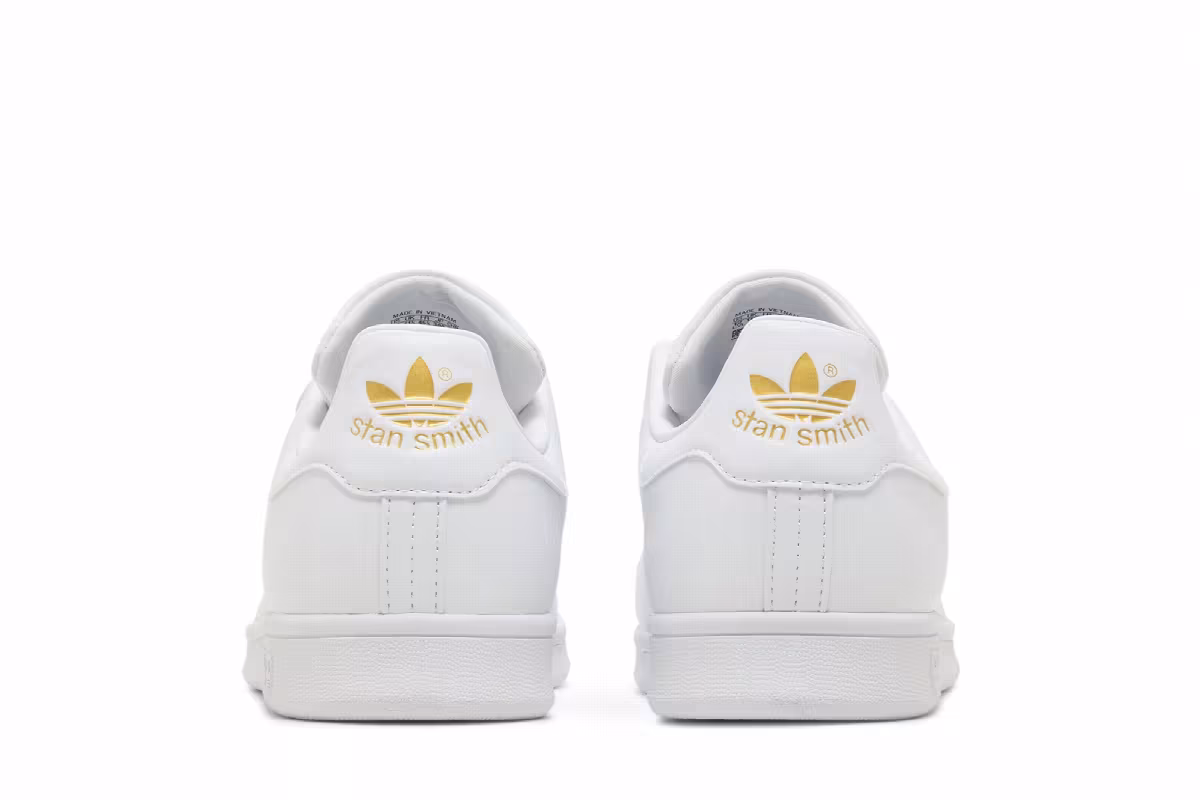 adidas Stan Smith White Gold Metallic, view 7