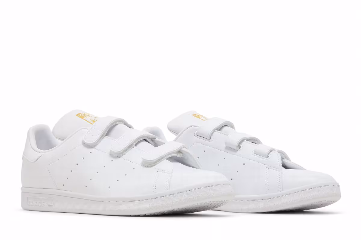 adidas Stan Smith White Gold Metallic, view 9