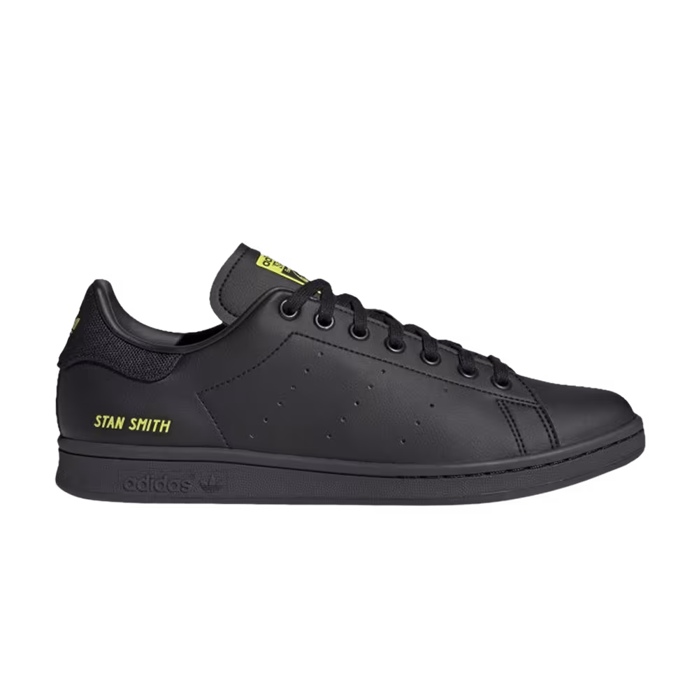 Adidas Stan Smith Black Semi Solar Yellow