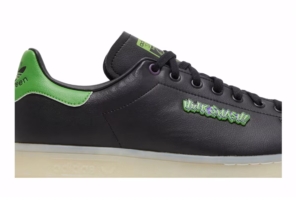 Marvel x adidas Stan Smith Hulk Smash, view 3