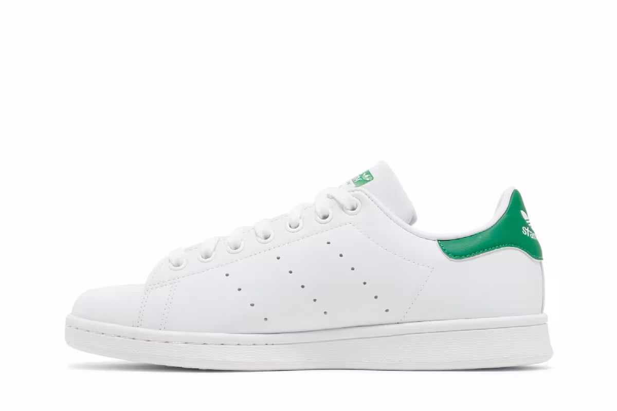 adidas Women's Stan Smith Primegreen White Green, view 4