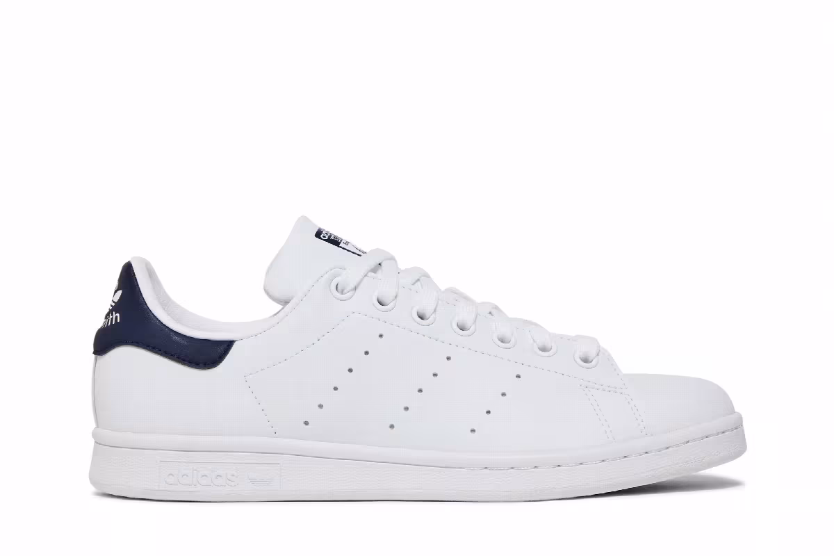 adidas Women's Stan Smith Primegreen White Collegiate Navy, view 2