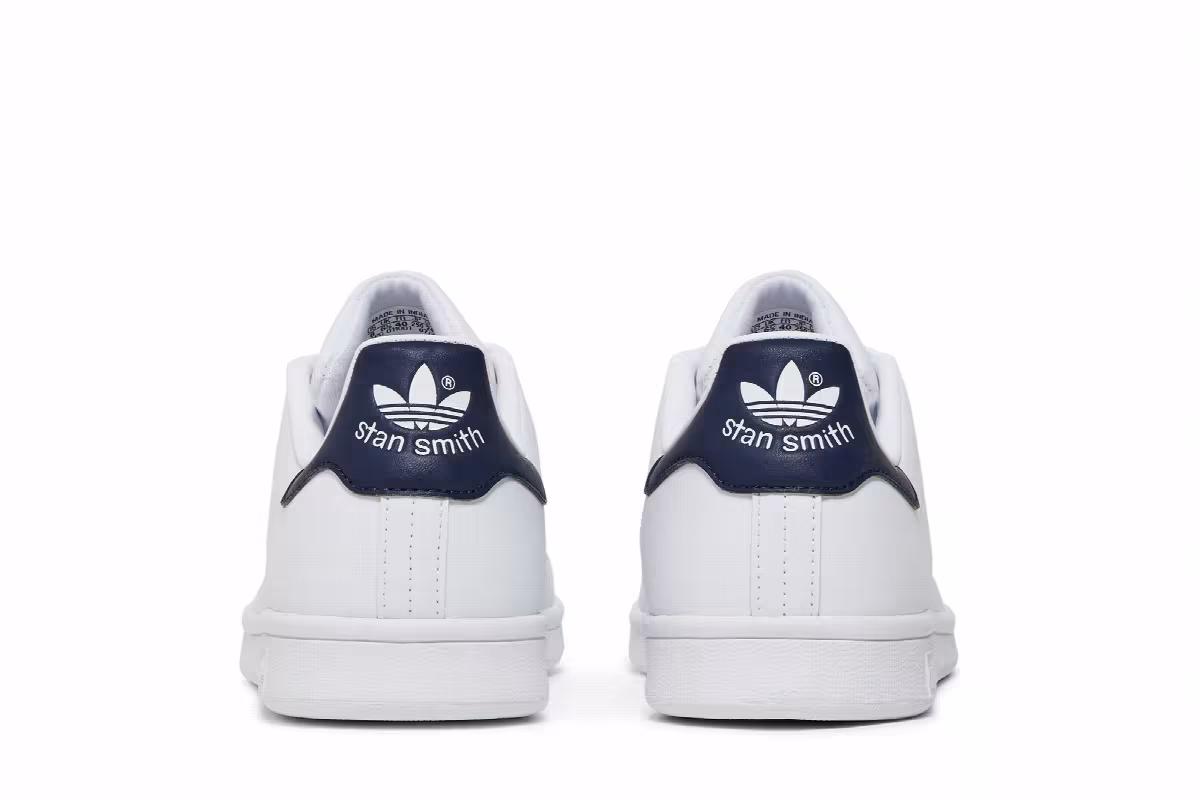 adidas Women's Stan Smith Primegreen White Collegiate Navy, view 7