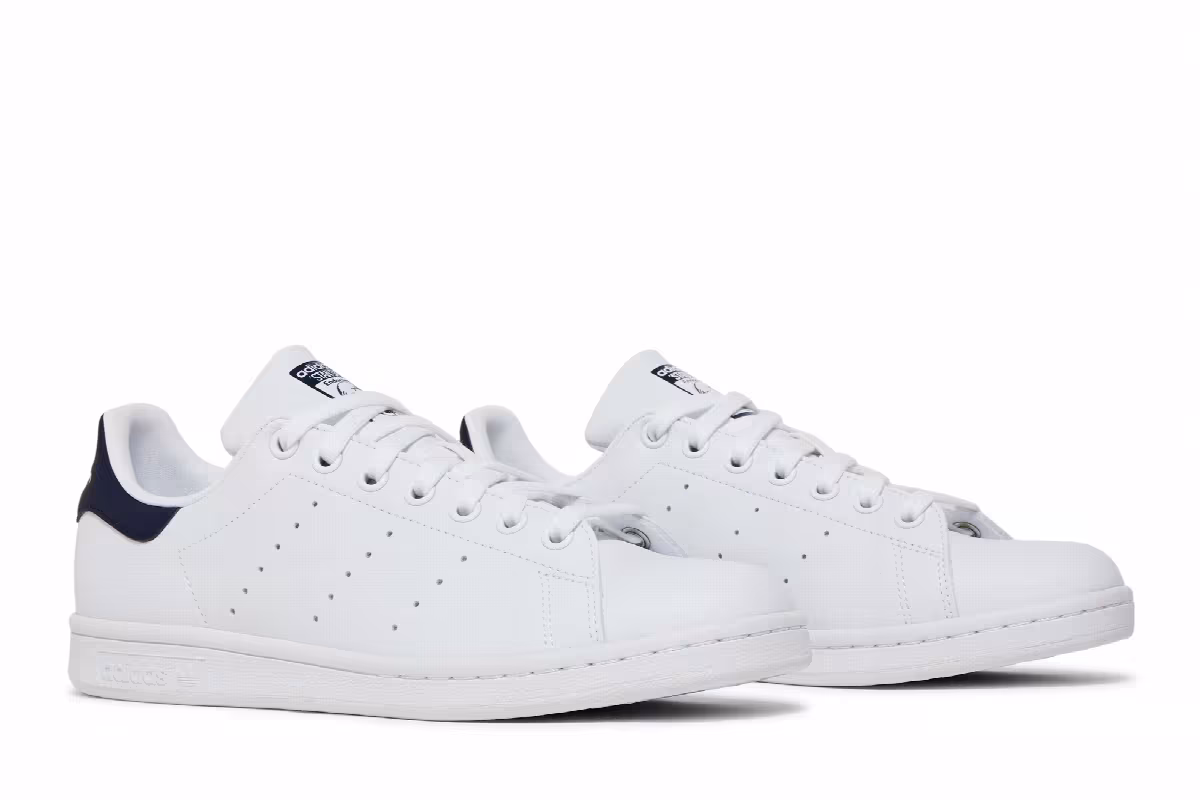 adidas Women's Stan Smith Primegreen White Collegiate Navy, view 9