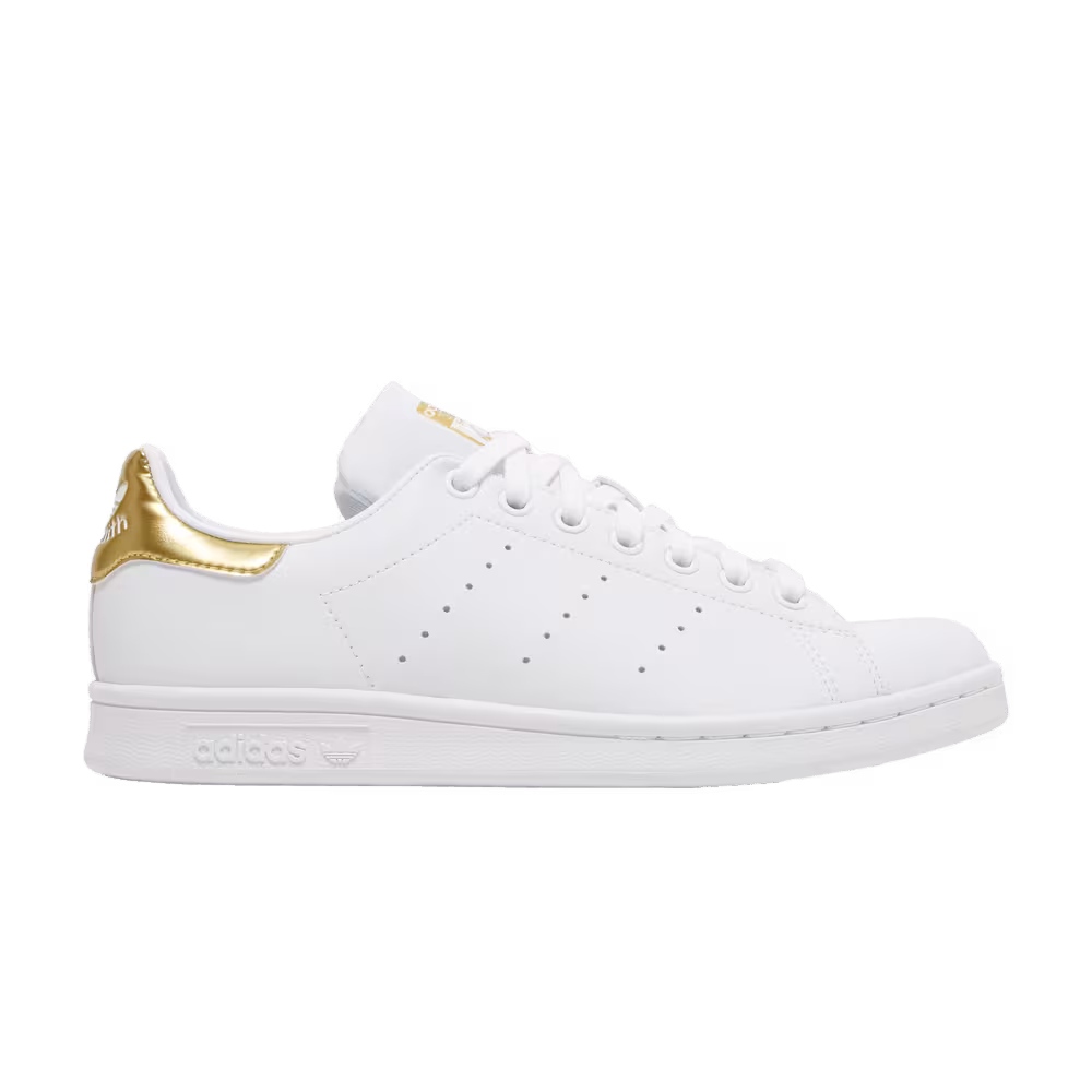 adidas Women's Stan Smith White Gold Metallic