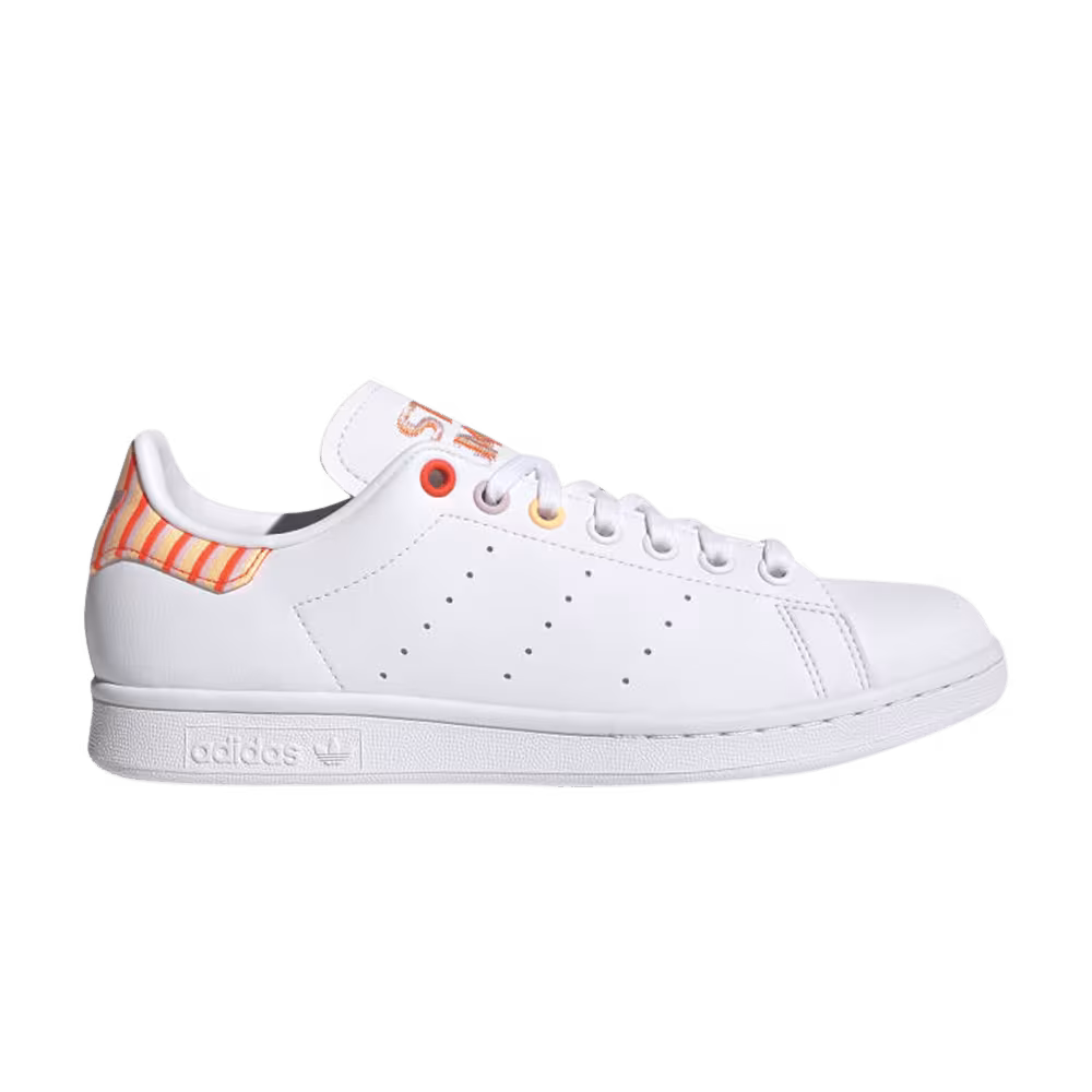 Adidas Women's Stan Smith White Pink Solar Red