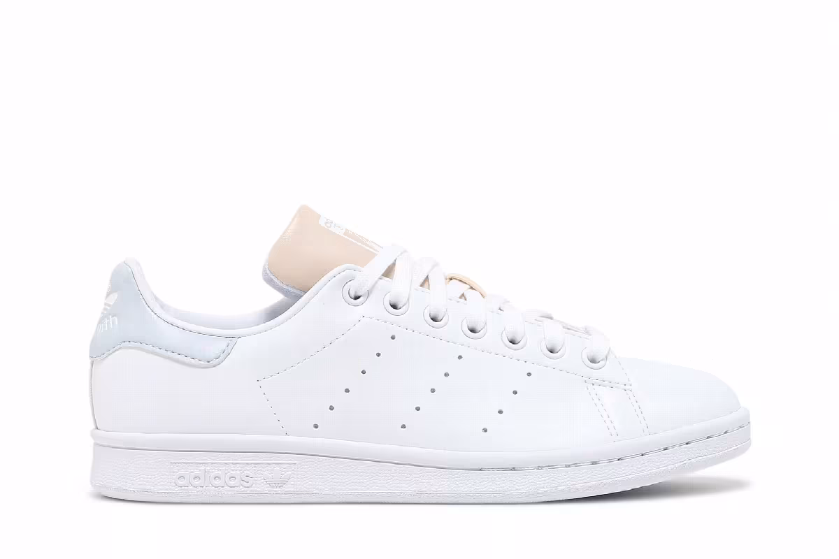 Adidas Women's Stan Smith White Ivory Blue, view 2