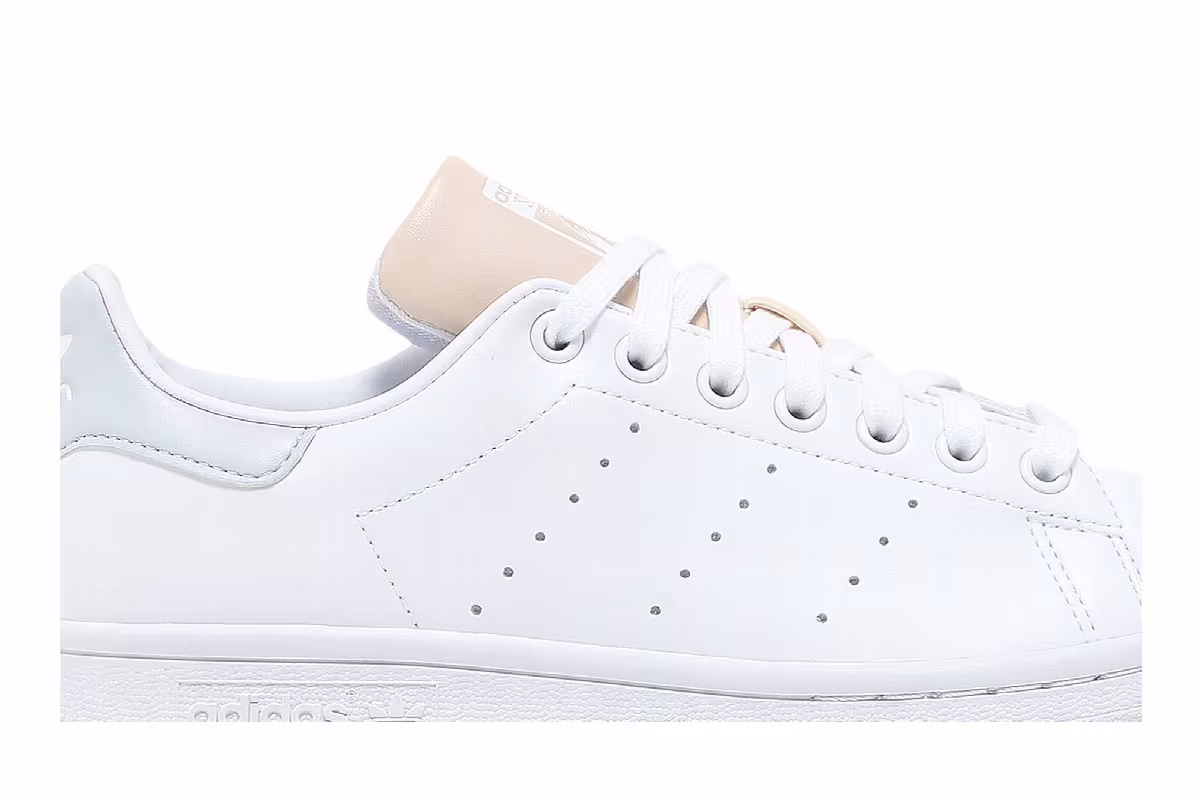 Adidas Women's Stan Smith White Ivory Blue, view 3