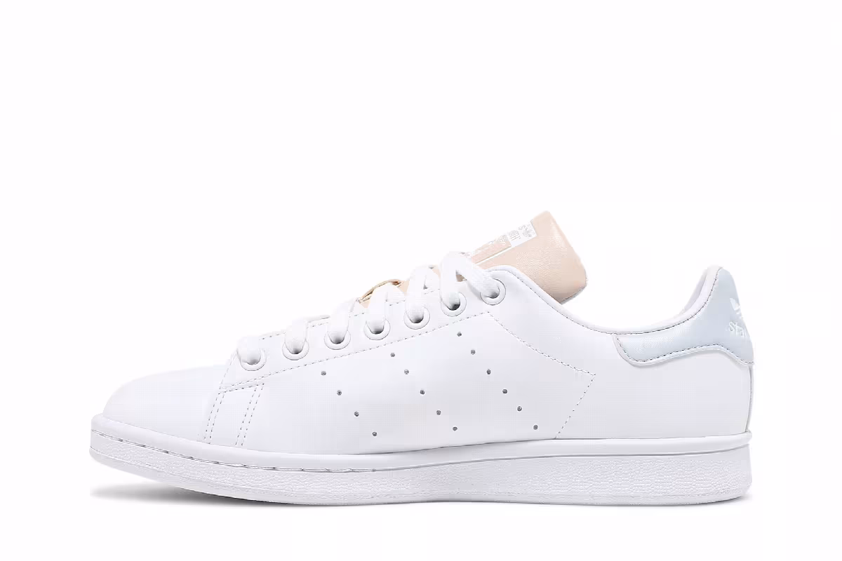 Adidas Women's Stan Smith White Ivory Blue, view 4
