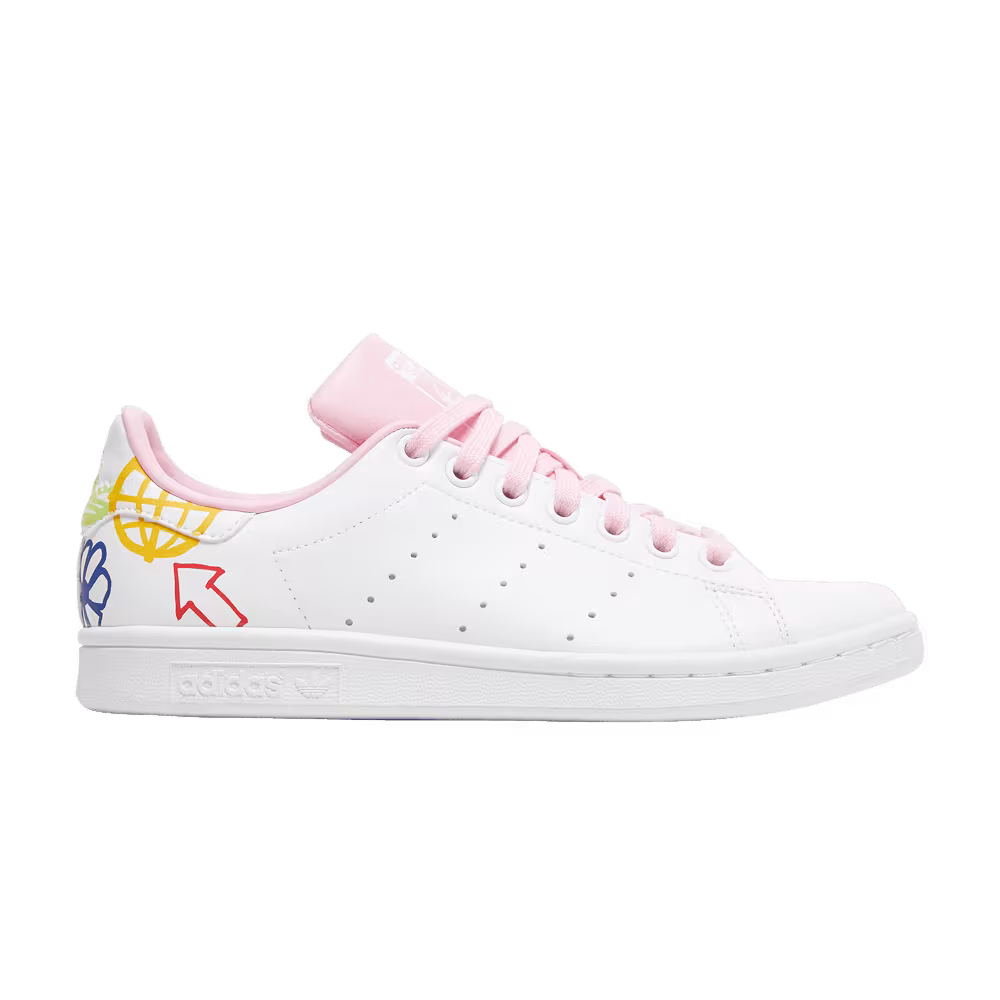 Adidas Women's Stan Smith Doodle - White Pink
